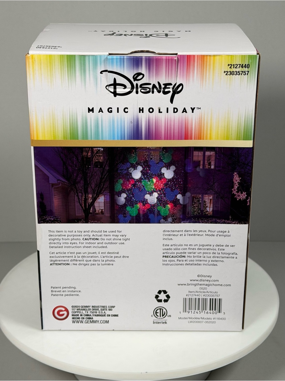 Disney Mickey Mouse Snowstorm LED Projection Spotlight Christmas Yard Decor - Picture 3 of 8